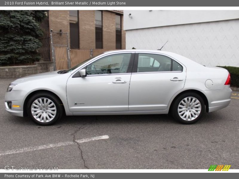 Brilliant Silver Metallic / Medium Light Stone 2010 Ford Fusion Hybrid