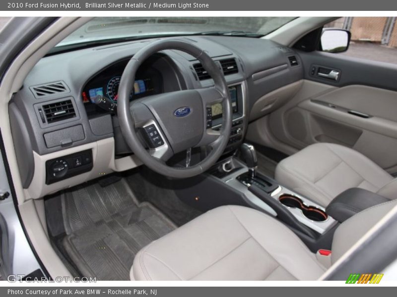 Brilliant Silver Metallic / Medium Light Stone 2010 Ford Fusion Hybrid