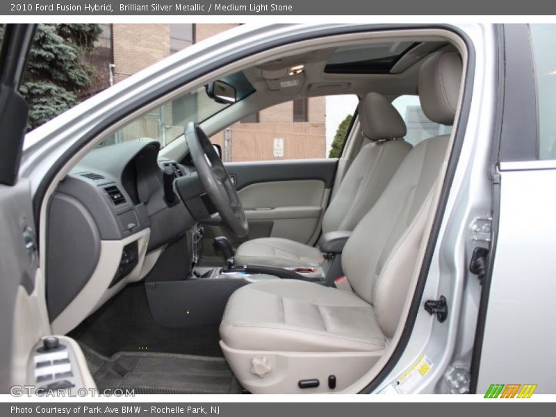 Brilliant Silver Metallic / Medium Light Stone 2010 Ford Fusion Hybrid