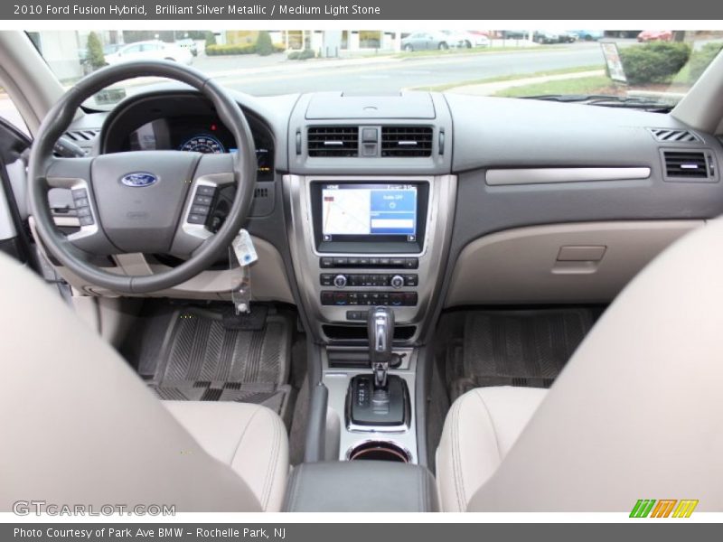 Brilliant Silver Metallic / Medium Light Stone 2010 Ford Fusion Hybrid