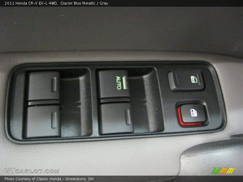 Glacier Blue Metallic / Gray 2011 Honda CR-V EX-L 4WD