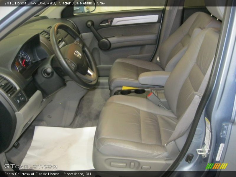 Glacier Blue Metallic / Gray 2011 Honda CR-V EX-L 4WD