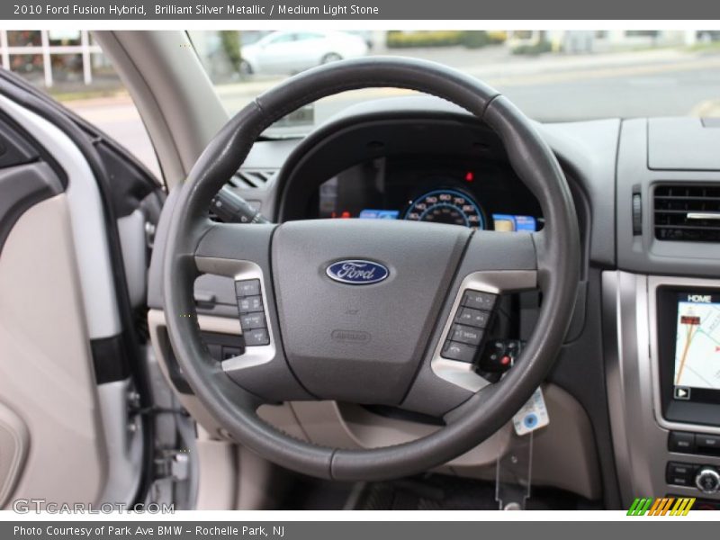 Brilliant Silver Metallic / Medium Light Stone 2010 Ford Fusion Hybrid
