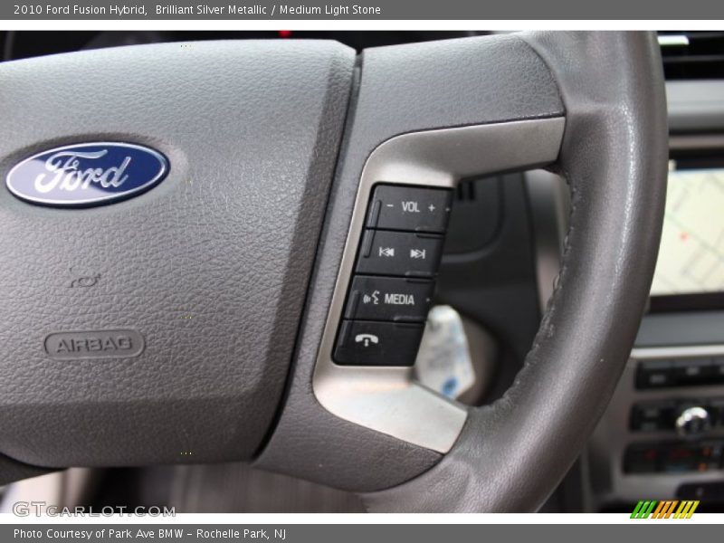 Brilliant Silver Metallic / Medium Light Stone 2010 Ford Fusion Hybrid
