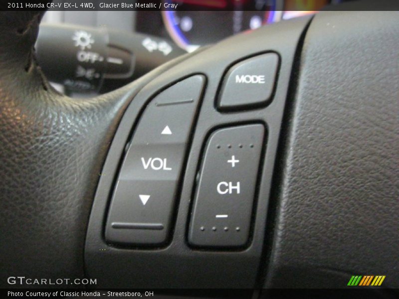 Glacier Blue Metallic / Gray 2011 Honda CR-V EX-L 4WD