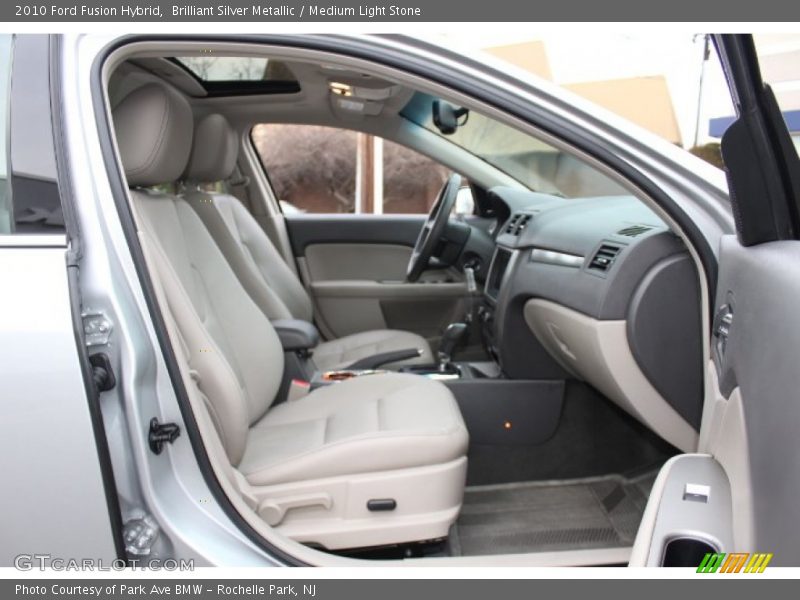 Brilliant Silver Metallic / Medium Light Stone 2010 Ford Fusion Hybrid
