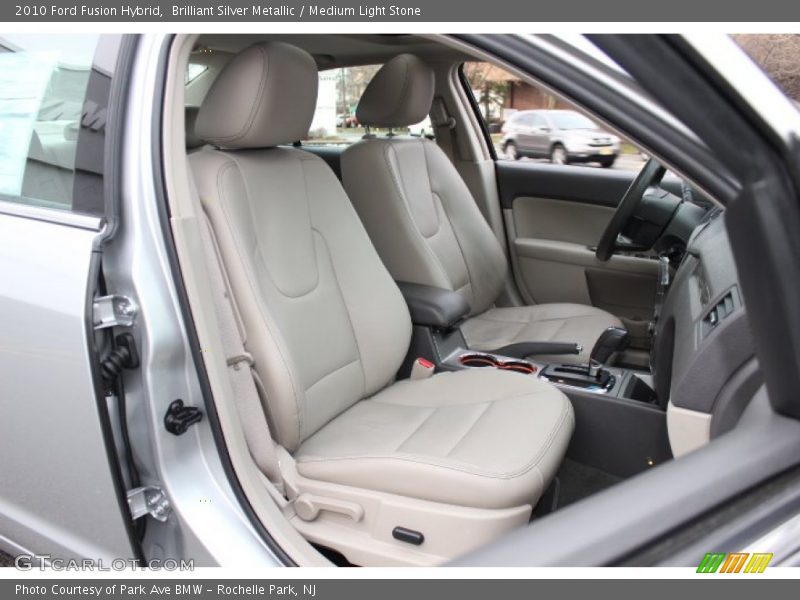 Brilliant Silver Metallic / Medium Light Stone 2010 Ford Fusion Hybrid