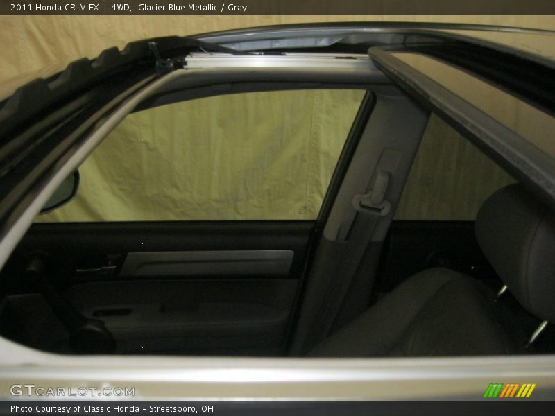 Glacier Blue Metallic / Gray 2011 Honda CR-V EX-L 4WD