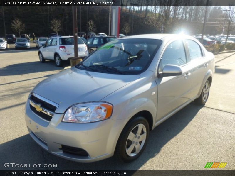 Cosmic Silver Metallic / Charcoal 2008 Chevrolet Aveo LS Sedan