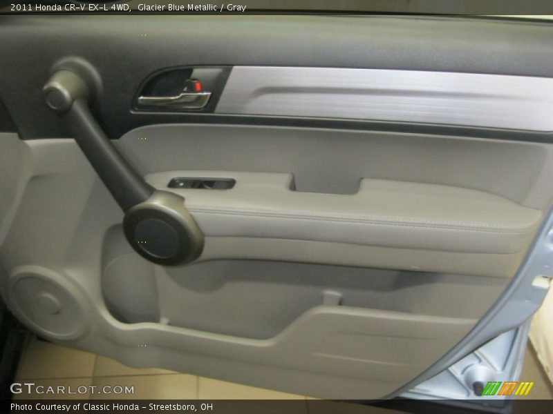 Glacier Blue Metallic / Gray 2011 Honda CR-V EX-L 4WD
