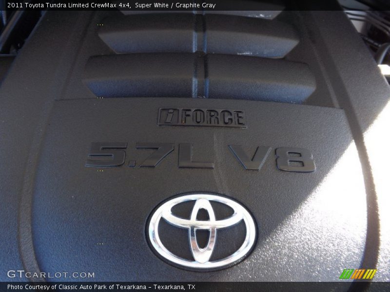 Super White / Graphite Gray 2011 Toyota Tundra Limited CrewMax 4x4