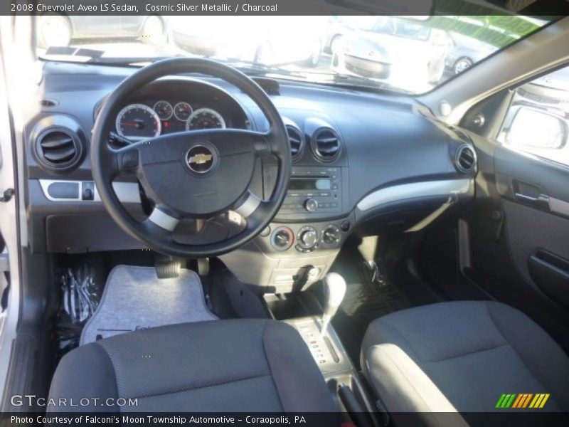 Cosmic Silver Metallic / Charcoal 2008 Chevrolet Aveo LS Sedan