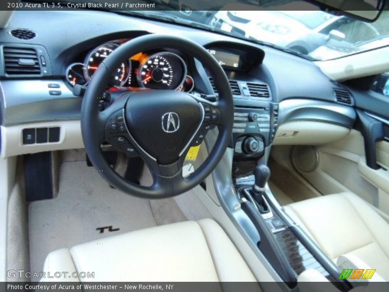 Crystal Black Pearl / Parchment 2010 Acura TL 3.5