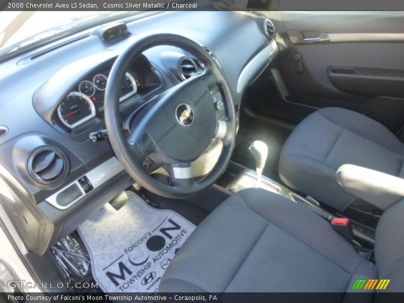 Cosmic Silver Metallic / Charcoal 2008 Chevrolet Aveo LS Sedan