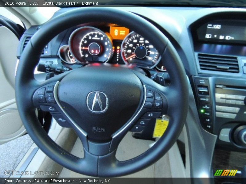 Crystal Black Pearl / Parchment 2010 Acura TL 3.5