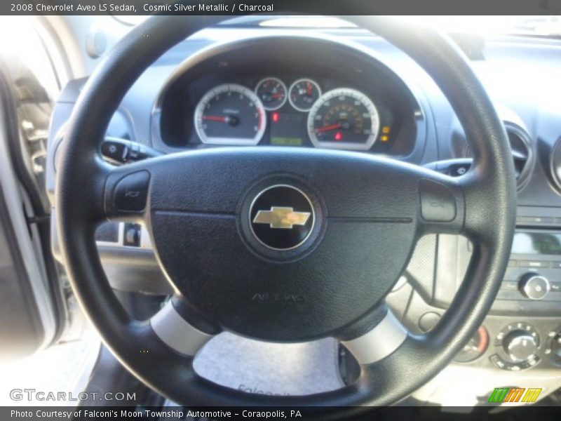 Cosmic Silver Metallic / Charcoal 2008 Chevrolet Aveo LS Sedan