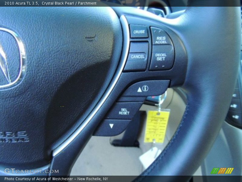 Crystal Black Pearl / Parchment 2010 Acura TL 3.5