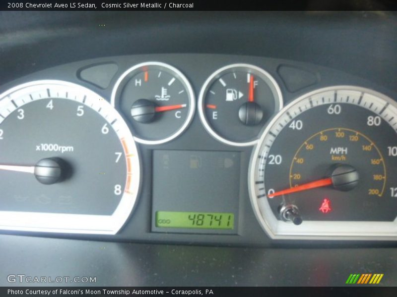 Cosmic Silver Metallic / Charcoal 2008 Chevrolet Aveo LS Sedan