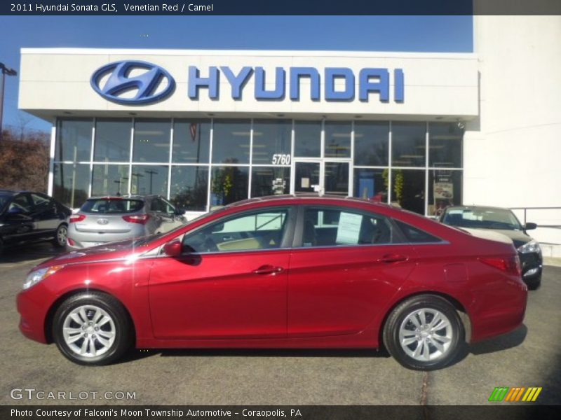 Venetian Red / Camel 2011 Hyundai Sonata GLS