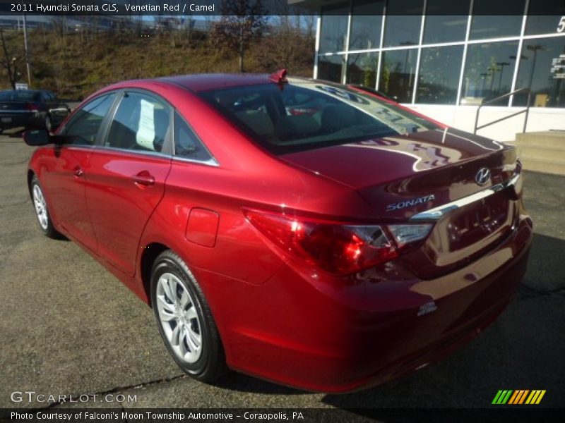 Venetian Red / Camel 2011 Hyundai Sonata GLS