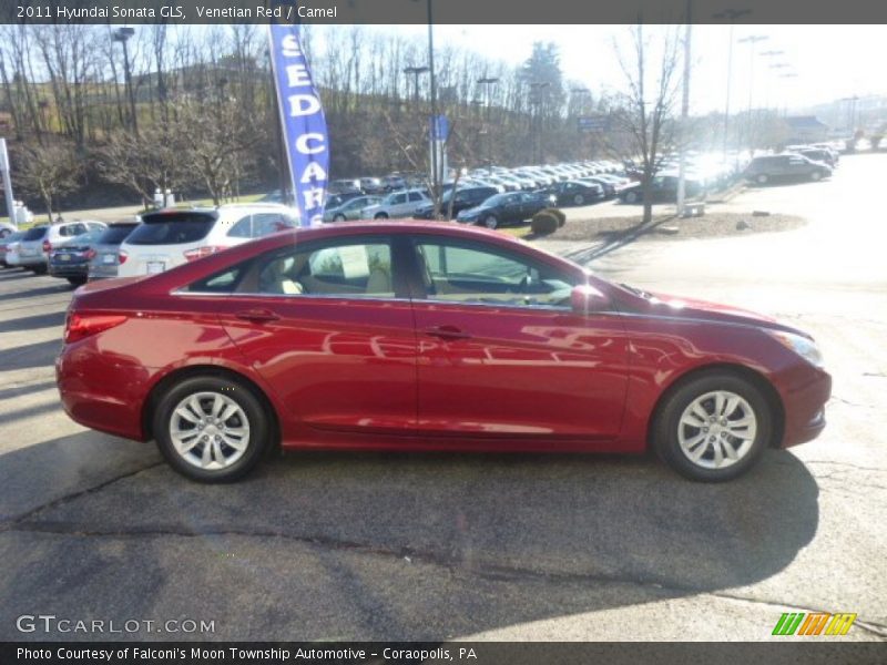 Venetian Red / Camel 2011 Hyundai Sonata GLS
