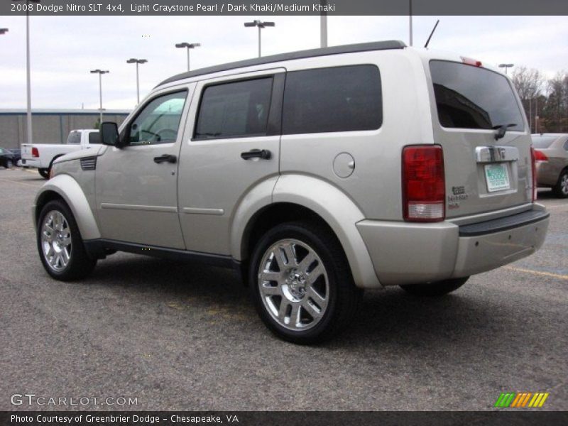 Light Graystone Pearl / Dark Khaki/Medium Khaki 2008 Dodge Nitro SLT 4x4