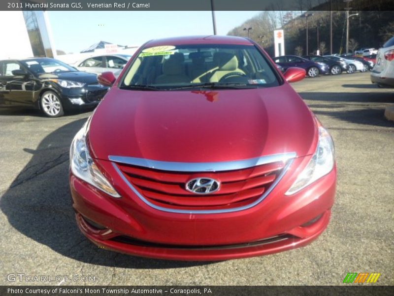 Venetian Red / Camel 2011 Hyundai Sonata GLS