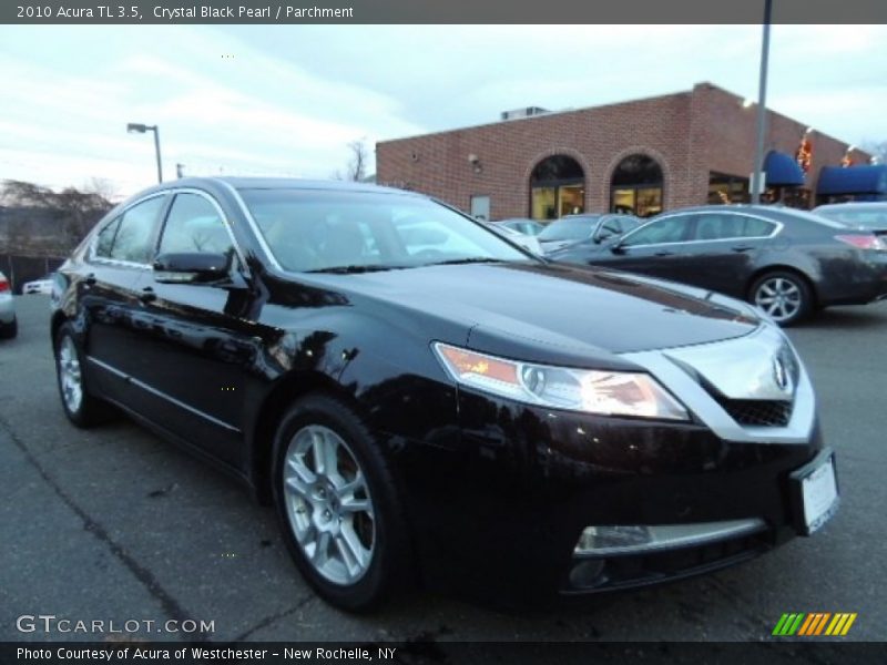 Crystal Black Pearl / Parchment 2010 Acura TL 3.5