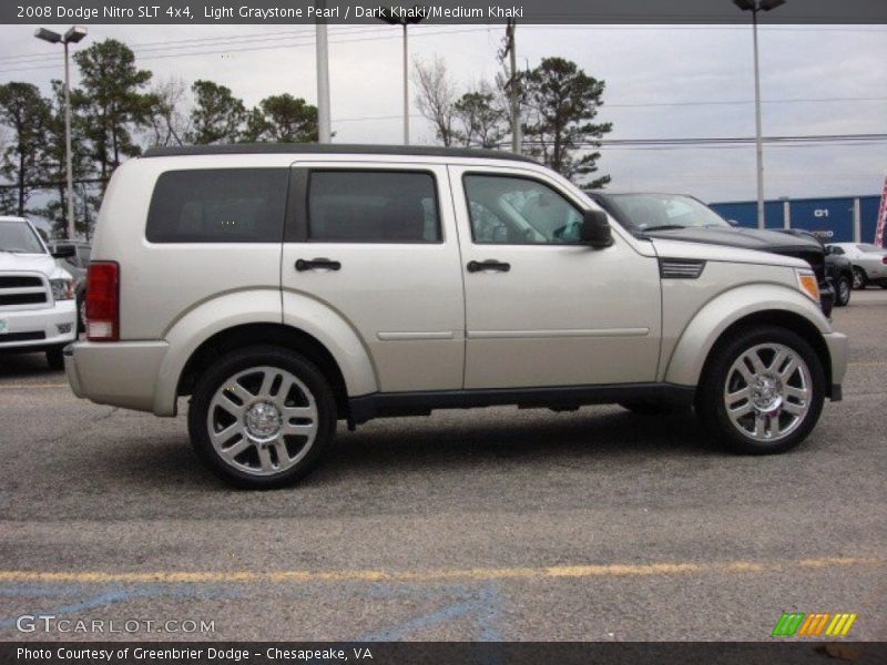Light Graystone Pearl / Dark Khaki/Medium Khaki 2008 Dodge Nitro SLT 4x4