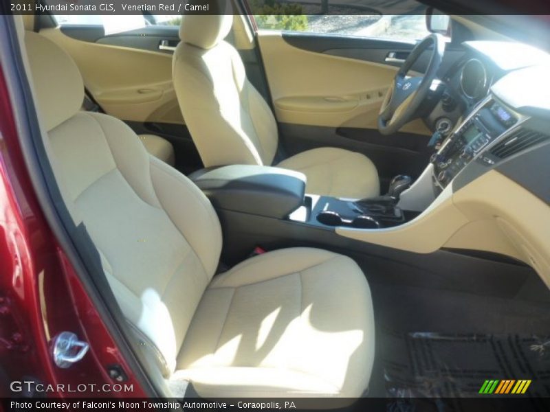 Venetian Red / Camel 2011 Hyundai Sonata GLS