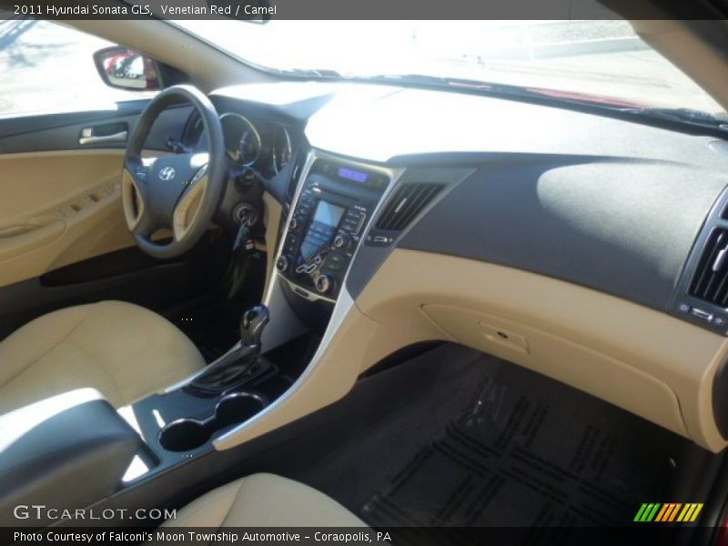 Venetian Red / Camel 2011 Hyundai Sonata GLS