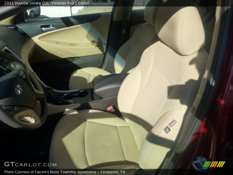 Venetian Red / Camel 2011 Hyundai Sonata GLS
