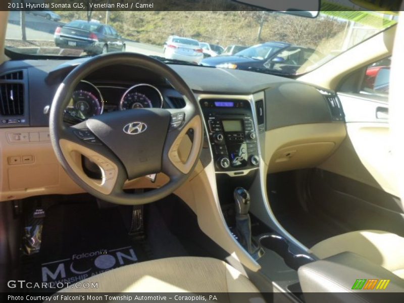 Venetian Red / Camel 2011 Hyundai Sonata GLS