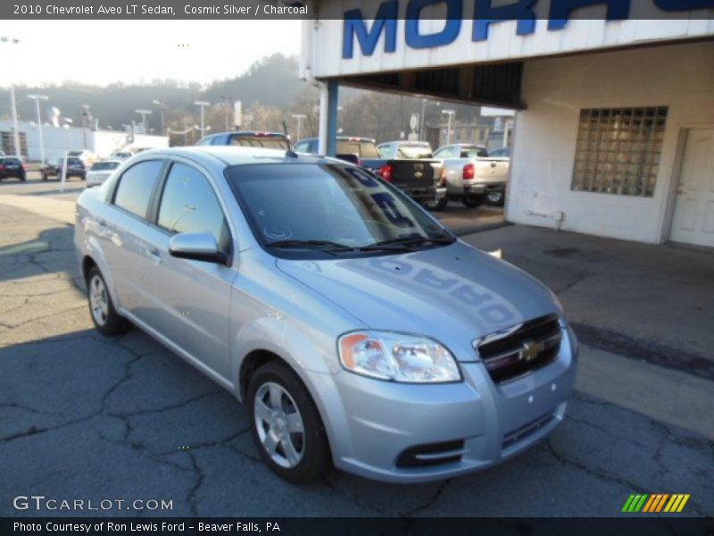 Cosmic Silver / Charcoal 2010 Chevrolet Aveo LT Sedan