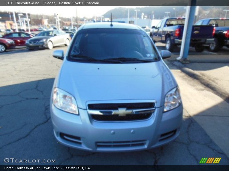 Cosmic Silver / Charcoal 2010 Chevrolet Aveo LT Sedan