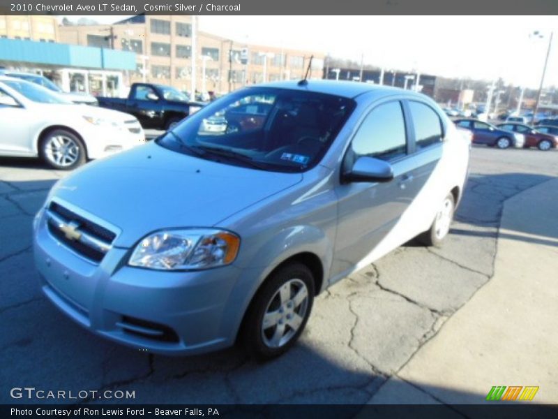Cosmic Silver / Charcoal 2010 Chevrolet Aveo LT Sedan