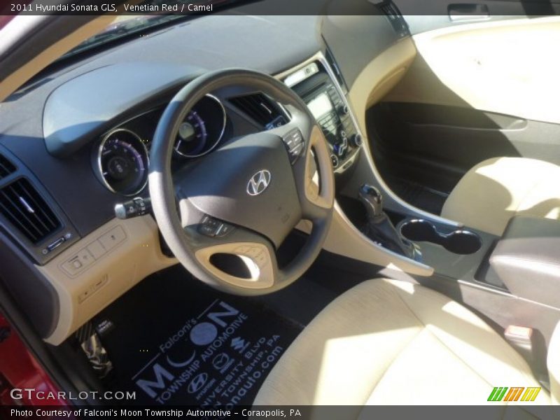Venetian Red / Camel 2011 Hyundai Sonata GLS