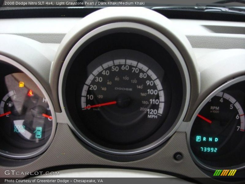Light Graystone Pearl / Dark Khaki/Medium Khaki 2008 Dodge Nitro SLT 4x4