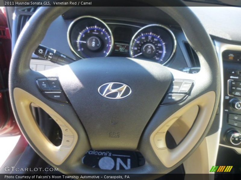 Venetian Red / Camel 2011 Hyundai Sonata GLS