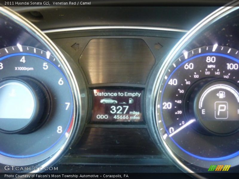 Venetian Red / Camel 2011 Hyundai Sonata GLS