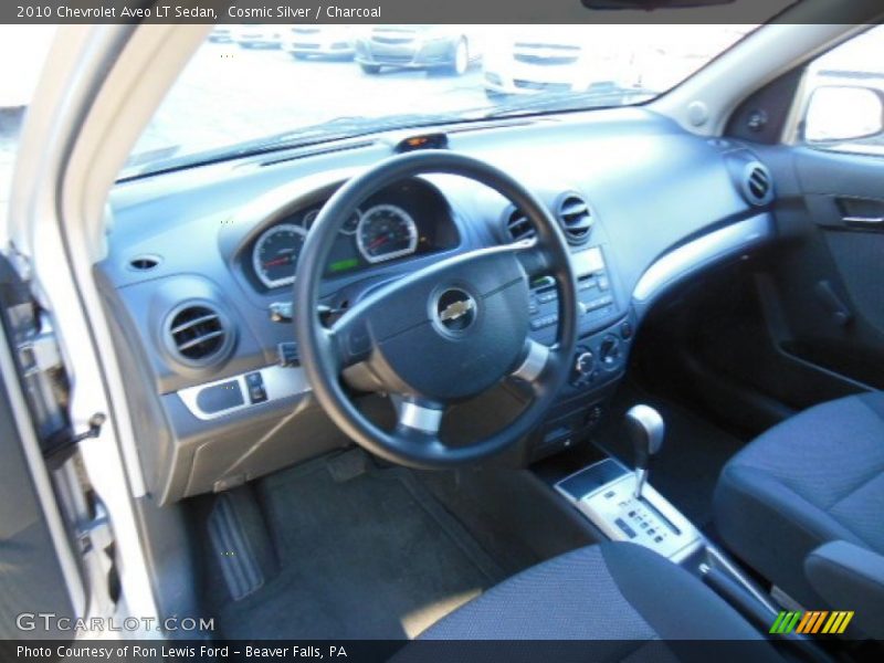 Cosmic Silver / Charcoal 2010 Chevrolet Aveo LT Sedan