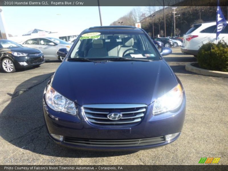 Regatta Blue / Gray 2010 Hyundai Elantra GLS