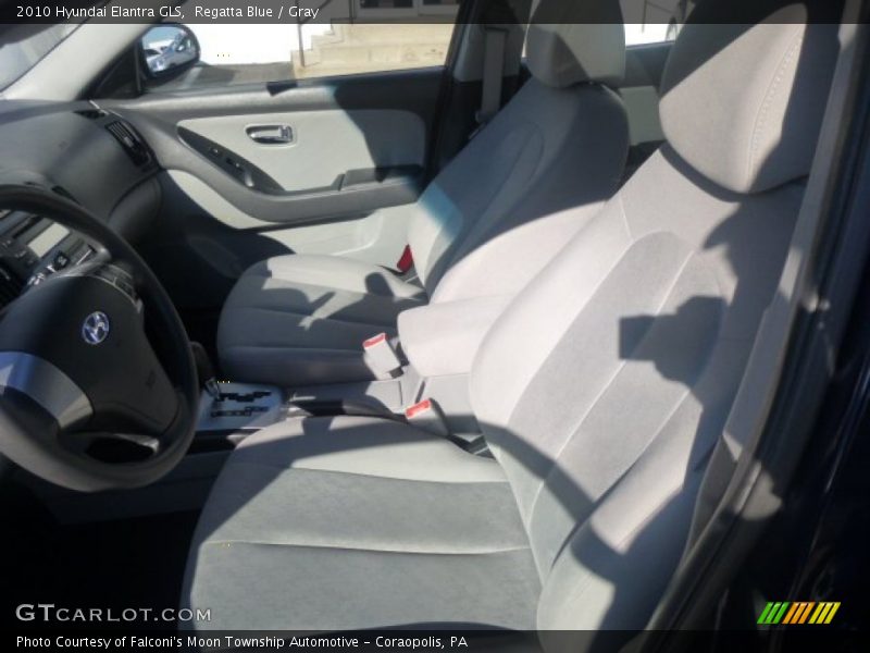 Regatta Blue / Gray 2010 Hyundai Elantra GLS