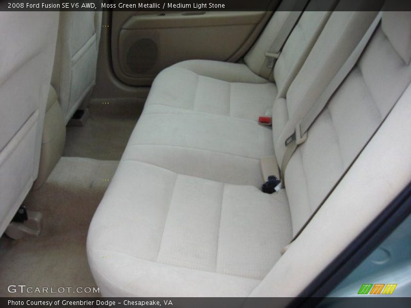 Moss Green Metallic / Medium Light Stone 2008 Ford Fusion SE V6 AWD