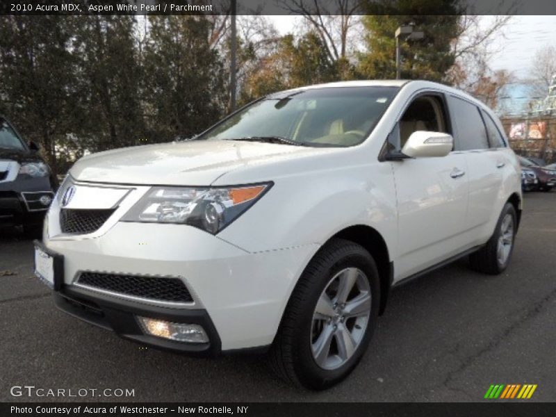 Aspen White Pearl / Parchment 2010 Acura MDX