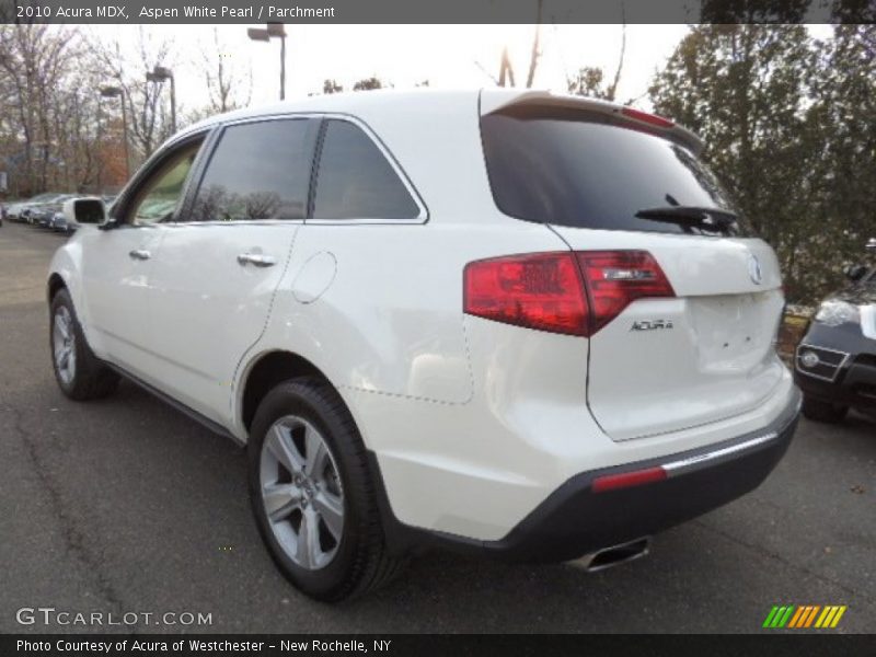 Aspen White Pearl / Parchment 2010 Acura MDX