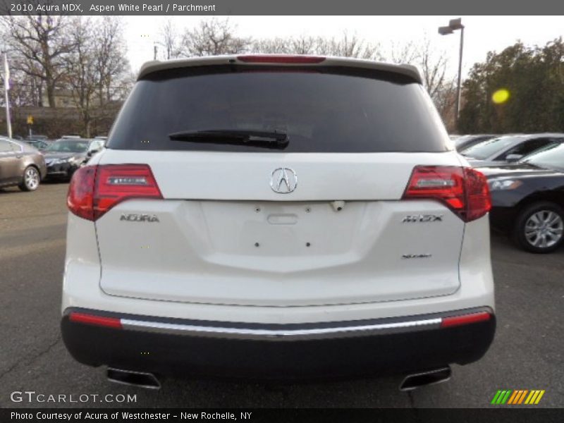 Aspen White Pearl / Parchment 2010 Acura MDX