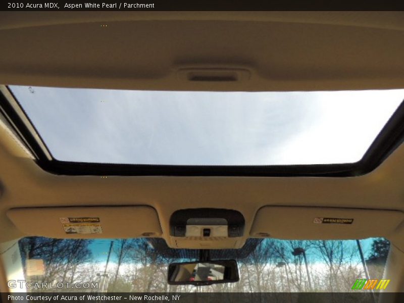 Aspen White Pearl / Parchment 2010 Acura MDX