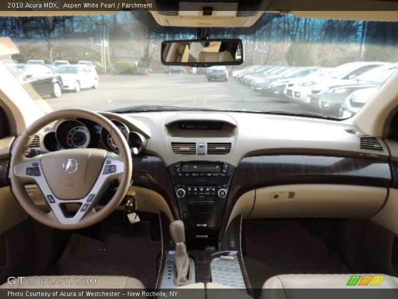Aspen White Pearl / Parchment 2010 Acura MDX