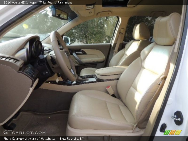 Aspen White Pearl / Parchment 2010 Acura MDX